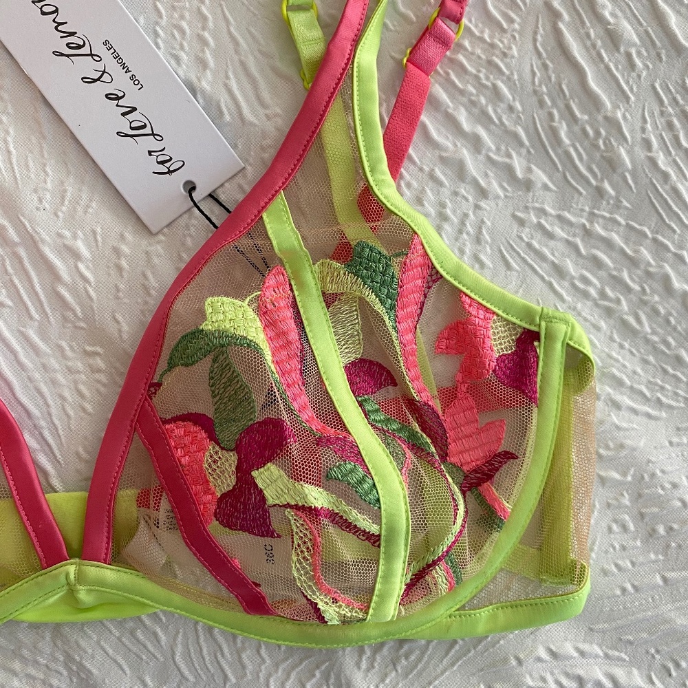 NWT For Love and Lemons 🍋 Petunia Underwire Bra - Picture 7 of 8